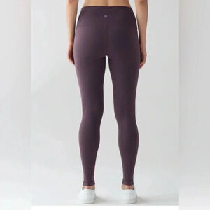 Lululemon Wunder Under Hi-Rise Tight (Full-On Luon 28") Black Currant Size 4